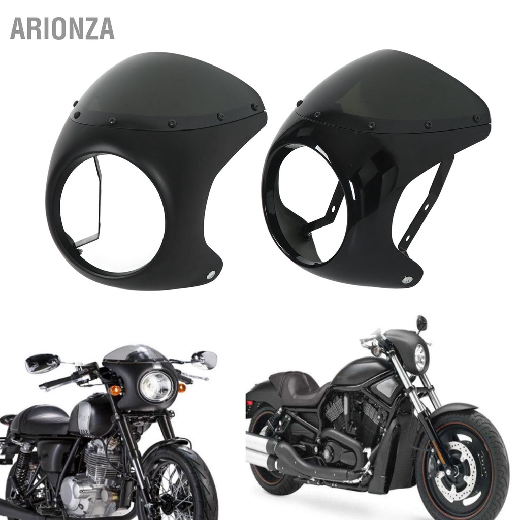 arionza-7in-รถจักรยานยนต์ไฟหน้า-fairing-ป้องกันกระจกหน้ารถ-universal-สำหรับรถจักรยานยนต์ส่วนใหญ่รอบไฟหน้า