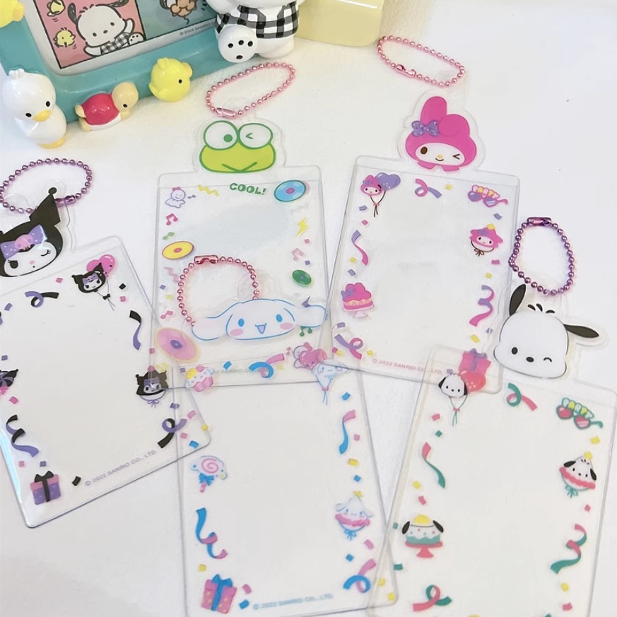 sanrio-series-โปสการ์ดใส-ลาย-kpop-idol-ขนาด-3-นิ้ว-สําหรับบัตรเครดิต-บัตรประจําตัว-บัตรรถบัส