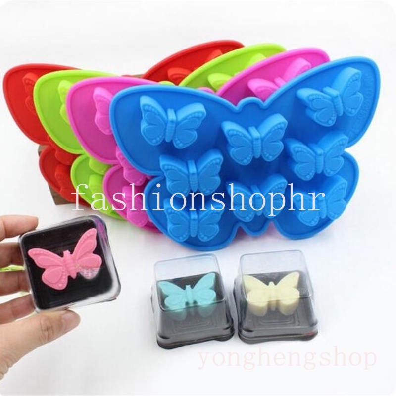 พร้อมส่ง-ถาดแม่พิมพ์ซิลิโคน-รูปผีเสื้อ-3d-สําหรับทําสบู่-เจลโล่-ละลายขี้ผึ้ง-ตกแต่งเค้ก