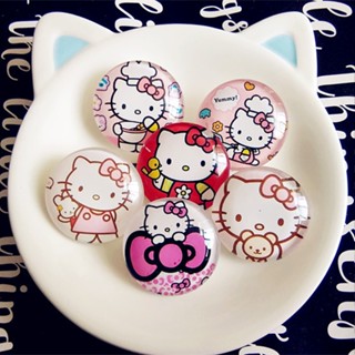 10 ชิ้น Hello Kitty เข็มกลัด ตราการ์ตูนน่ารัก เข็มกลัด เข็มกลัดแฟชั่น เข็มกลัดขนาดเล็ก เพื่อความปลอดภัย เข็มกลัด เข็มกลัด ทรงกลม ป้ายเครื่องประดับ