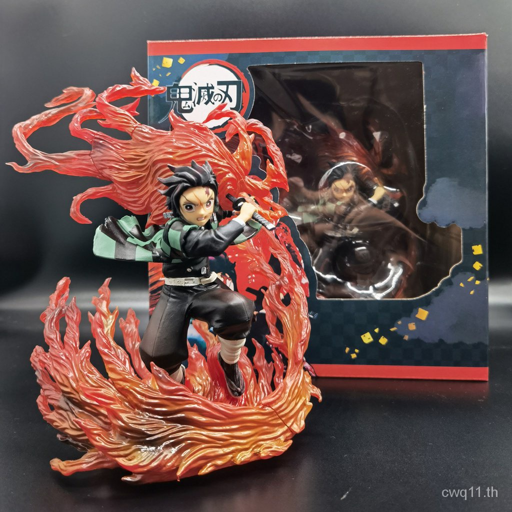 พร้อมส่ง-ฟิกเกอร์-figuartszerofz-demon-slayer-tanjiro-god-of-fire-kagura-คุณภาพสูง-สําหรับตกแต่ง-จัดส่ง-24-ชั่วโมง