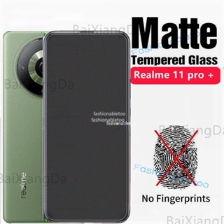 ฟิล์มกระจกนิรภัยกันรอยหน้าจอ เนื้อแมตต์ 9H ป้องกันลายนิ้วมือ สําหรับ Realme 11 pro plus 11 Nfc 11proplus 11Nfc 11X 11pro+ Realme11pro Realme11 2023