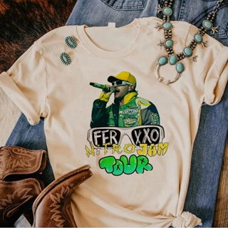 Feid Ferxxo เสื้อยืด พิมพ์ลายกราฟฟิคมังงะ สไตล์ฮาราจูกุ สําหรับผู้หญิง