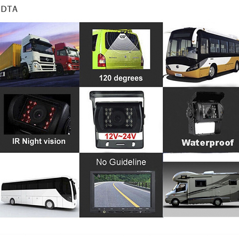 dta-กล้องมองหลัง-18-ir-led-มองเห็นที่มืด-สําหรับรถยนต์-รถบรรทุก-dt