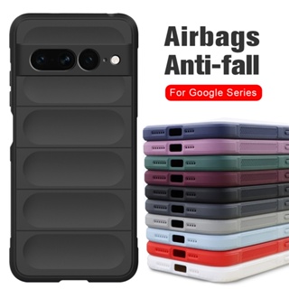 Buffer Phone Case For for Google Pixel 7A Pixel7a Pixel7 A 5G GWKK3 GHL1X G0DZQ G82U8 7 Pro 6A Airbag TPU Soft Lens Protective Anti-slip Casing