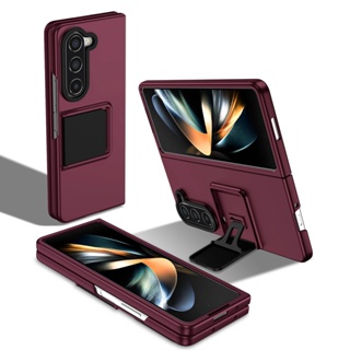 เคสโทรศัพท์มือถือ PC แข็ง กระจก แบบมองไม่เห็น หรูหรา สําหรับ Samsung Galaxy Z Fold 5 4 3 5G Z Fold5 Fold4 Fold3