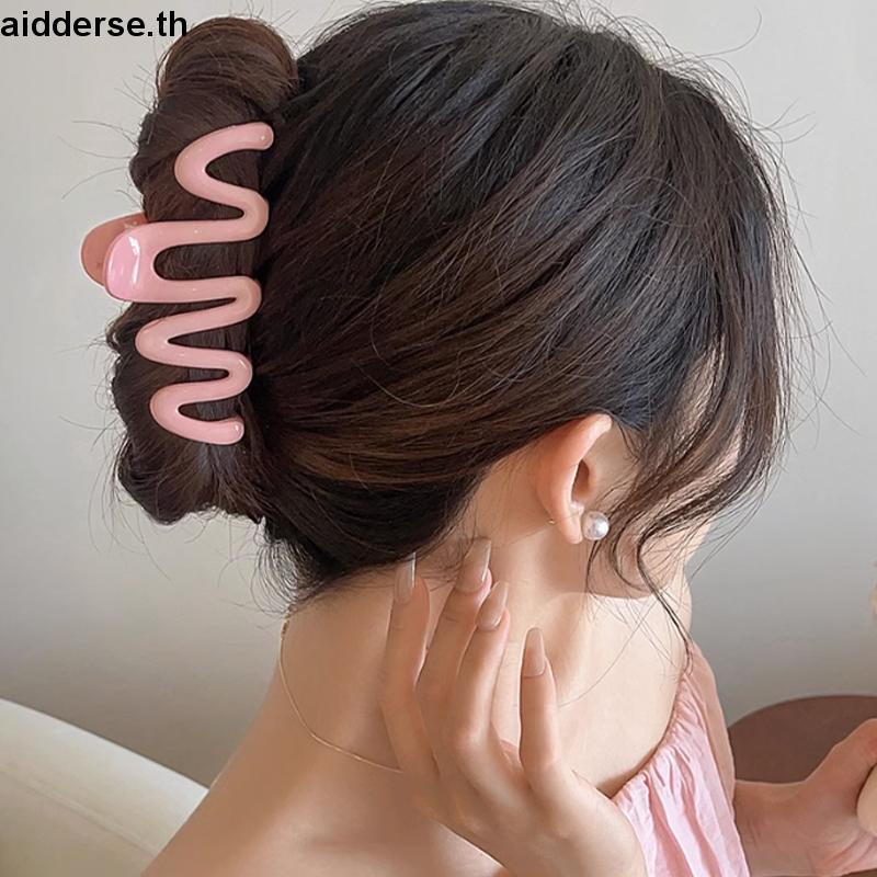กิ๊บติดผม-รูปคลื่น-ปลาฉลาม-สีครีม-เครื่องประดับผม