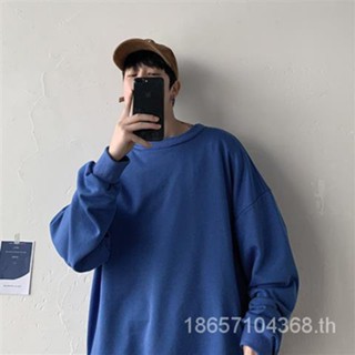Jiangyuyan spot goods〗เสื้อกันหนาวแขนยาว คอกลม ทรงหลวม เข้ากับทุกการแต่งกาย สไตล์เกาหลี แฟชั่นสําหรับผู้ชาย