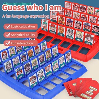 <Chantsingheart> ของเล่นเกมกระดาน Who Is It Family Memory Guessing Game ของเล่นคลายเครียด สําหรับเด็ก