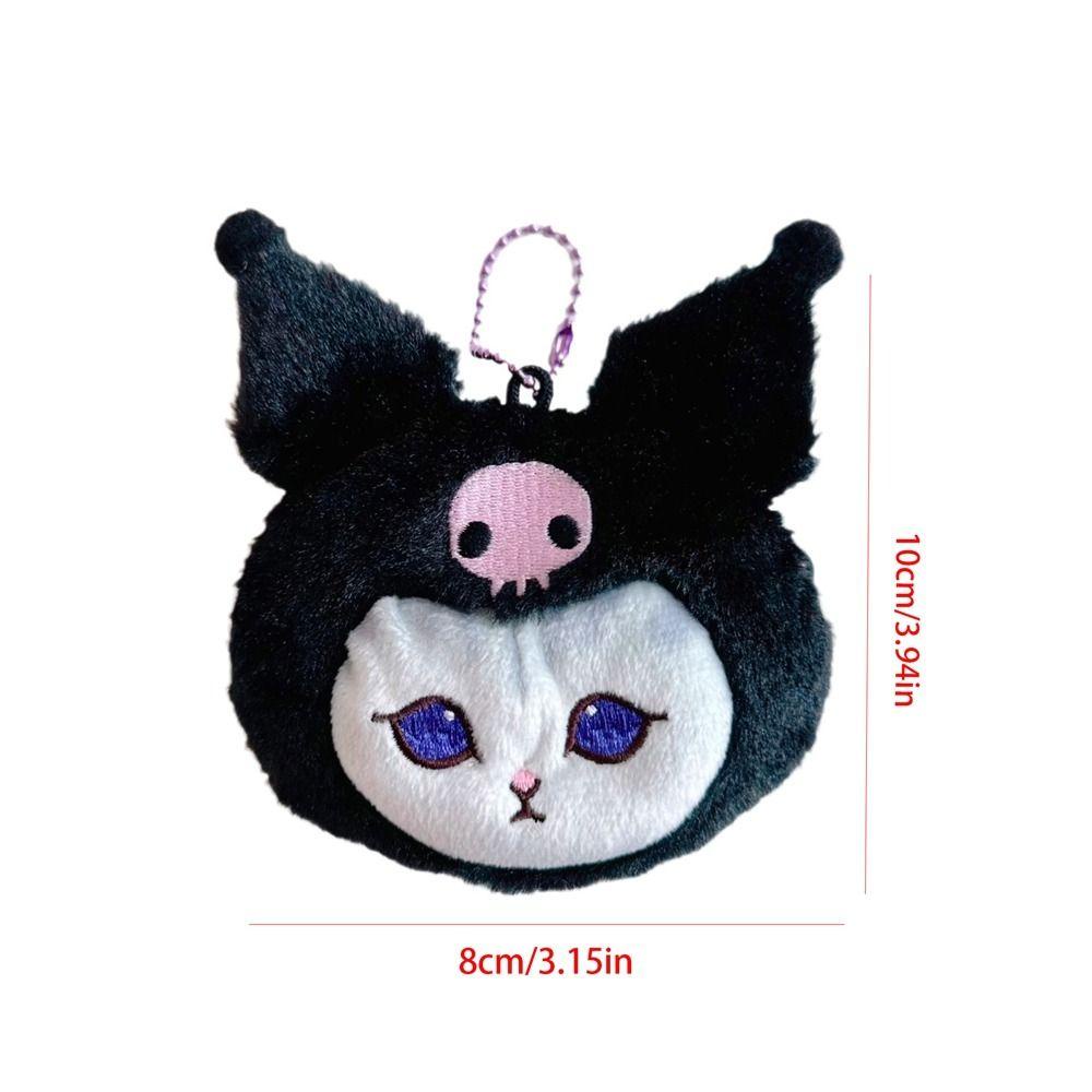 augustina-กระเป๋าใส่เหรียญ-ใส่หูฟัง-บัตร-ลายการ์ตูนแมว-kuromi-cinnamoroll