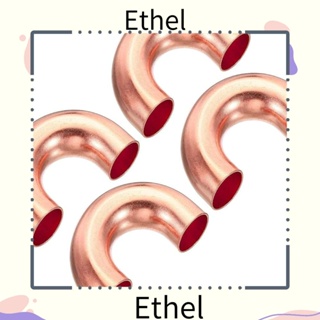 Ethel1 ข้อต่อท่อทองแดง 180 องศา แบบเปลี่ยน สําหรับเครื่องปรับอากาศ 4 ชิ้น