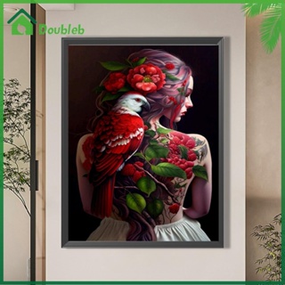 【Doub X ✮】ภาพวาดปักเพชร ทรงกลม ลายผู้หญิง 5D สําหรับตกแต่งบ้าน DIY AU ✮