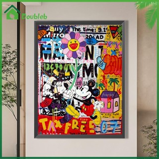 【Doub X ✮】ภาพวาดปักเพชร ทรงกลม ลายมิกกี้เมาส์ 5D DIY สําหรับตกแต่งบ้าน ✮