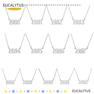 Eutus สร้อยคอ สีทอง เงิน สไตล์พังก์ สําหรับวันเกิด