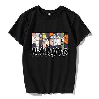 ราคาถูก คอลเลกชันตัวละครอะนิเมะ Naruto INS เสื้อยืดแขนสั้นหล่อสไตล์ร้อน เสื้อคู่