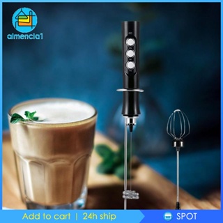 [Almencla1] เครื่องตีฟองนมไฟฟ้า แบบมือถือ สําหรับ Lattes Cappuccino Matcha