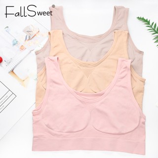 Fallsweet สปอร์ตบรา ดันทรง ไร้รอยต่อ สําหรับผู้หญิง ใส่ออกกําลังกาย เล่นโยคะ วิ่ง เข้ายิม