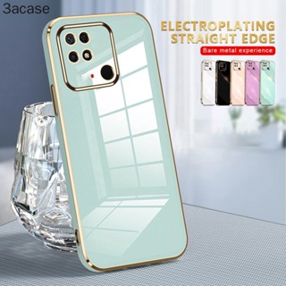 เคสโทรศัพท์มือถือ แบบนิ่ม ชุบไฟฟ้า 6D ขอบตรง กันกระแทก สําหรับ Realme 9 9i Pro Pro+ 8 8i 8Pro 4G 5G 5 5i 6i