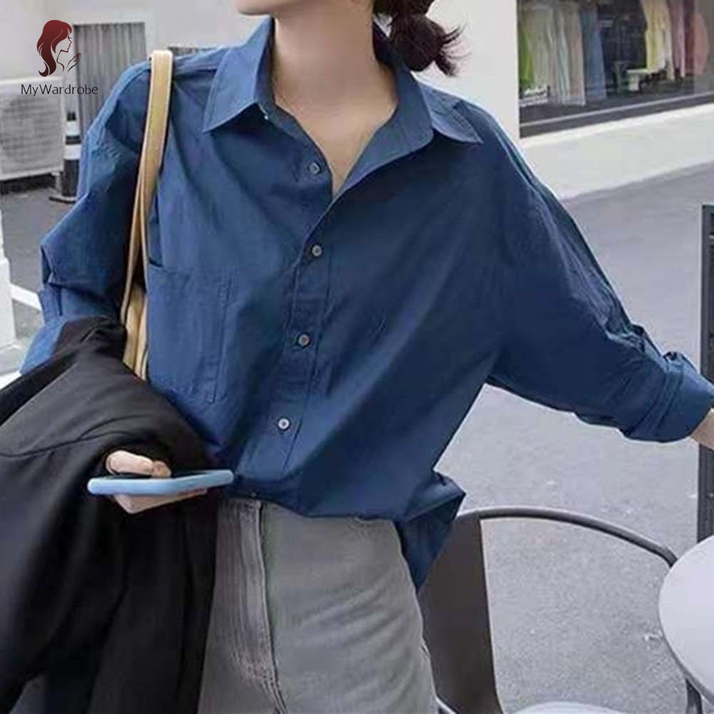 เสื้อเชิ้ต-ทรงหลวม-เป็นมิตรกับผิว-สวมใส่สบาย-สไตล์วินเทจ-สําหรับผู้หญิง