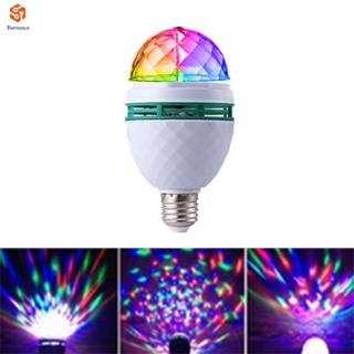 หลอดไฟ RGB LED E27 แบบหมุนได้ เปลี่ยนสีได้ บรรยากาศสดใส