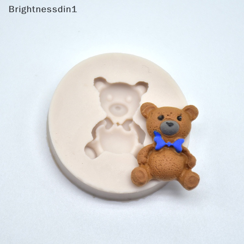 brightnessdin1-แม่พิมพ์ซิลิโคน-รูปหมี-สําหรับทําช็อคโกแลต-ฟองดองท์-ตกแต่งเค้ก-1-ชิ้น