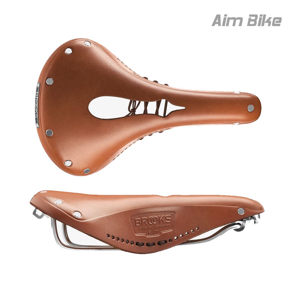 อานหนังแท้มีร่องกลาง-brooks-b17-carved