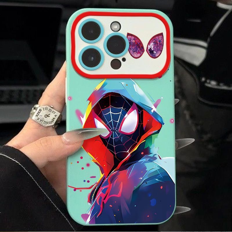 ใหม่-เคสโทรศัพท์มือถือนิ่ม-ลายสไปเดอร์แมน-หลากสี-สําหรับ-iphone-11-max-14pro-7p-13pro-12-ecyl