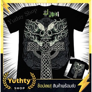 เสื้อ Rock Eagle งานแท้ ลายยมทูต เสื้อยืดเรืองแสง ไม่มีตะเข็บข้าง ใส่ได้ทั้งชายและหญิง_01