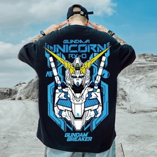 Plus Size M-5XL 6XL 7XL 8XL  2022 Fashion Styles Retro Ins Style Anime Large Pattern Gundam Graphic Shirt Classic L_01