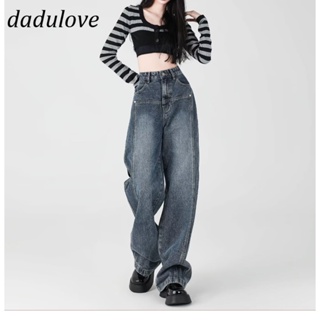 DaDulove💕 New Korean Version of INS WOMENS Jeans Tall Loose Wide-leg Pants Retro Large Size Trousers