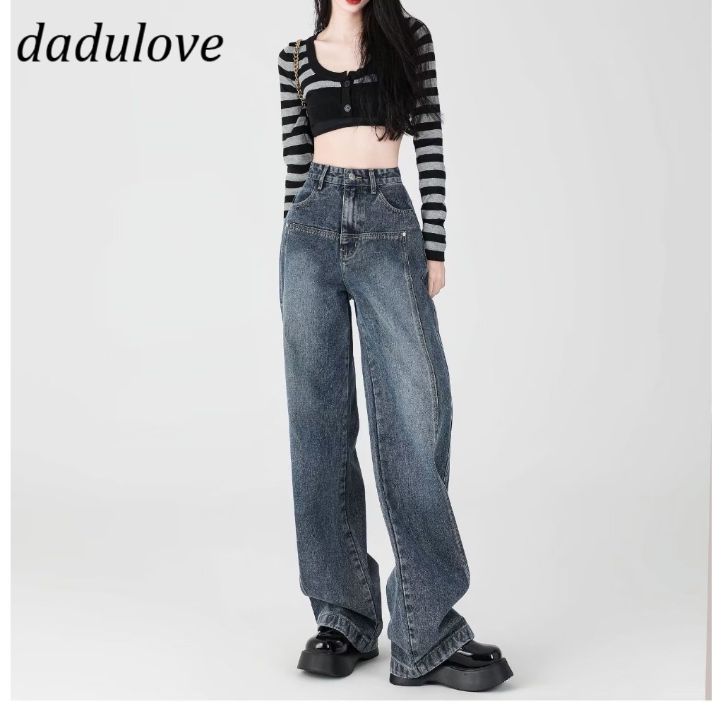 dadulove-new-korean-version-of-ins-womens-jeans-tall-loose-wide-leg-pants-retro-large-size-trousers