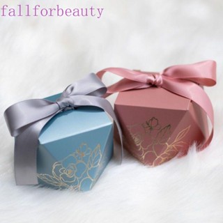 Fallforbeauty กล่องของขวัญ กล่องขนมช็อคโกแลต สีชมพู สําหรับตกแต่งงานแต่งงาน