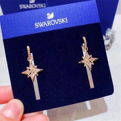 ของแท้-พร้อมส่ง-swarovski-swarovski-ต่างหู-รูปดาว-สําหรับผู้หญิง