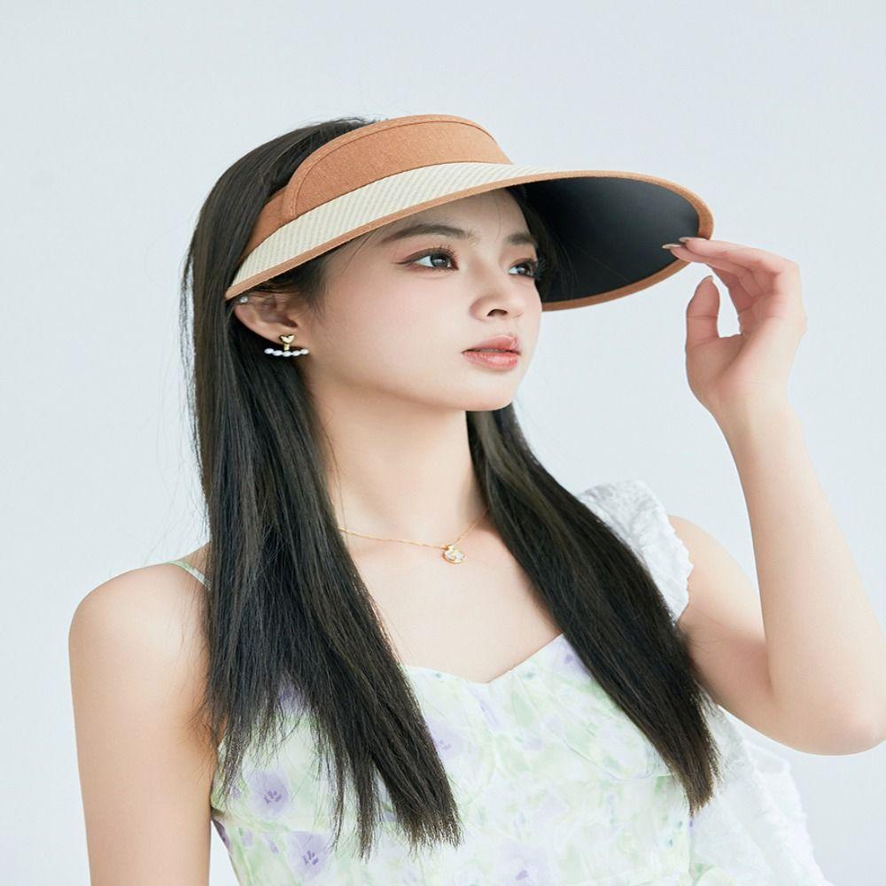emilee-หมวกกันแดด-แบบพกพา-เหมาะกับเดินชายหาด-แฟชั่นฤดูร้อน