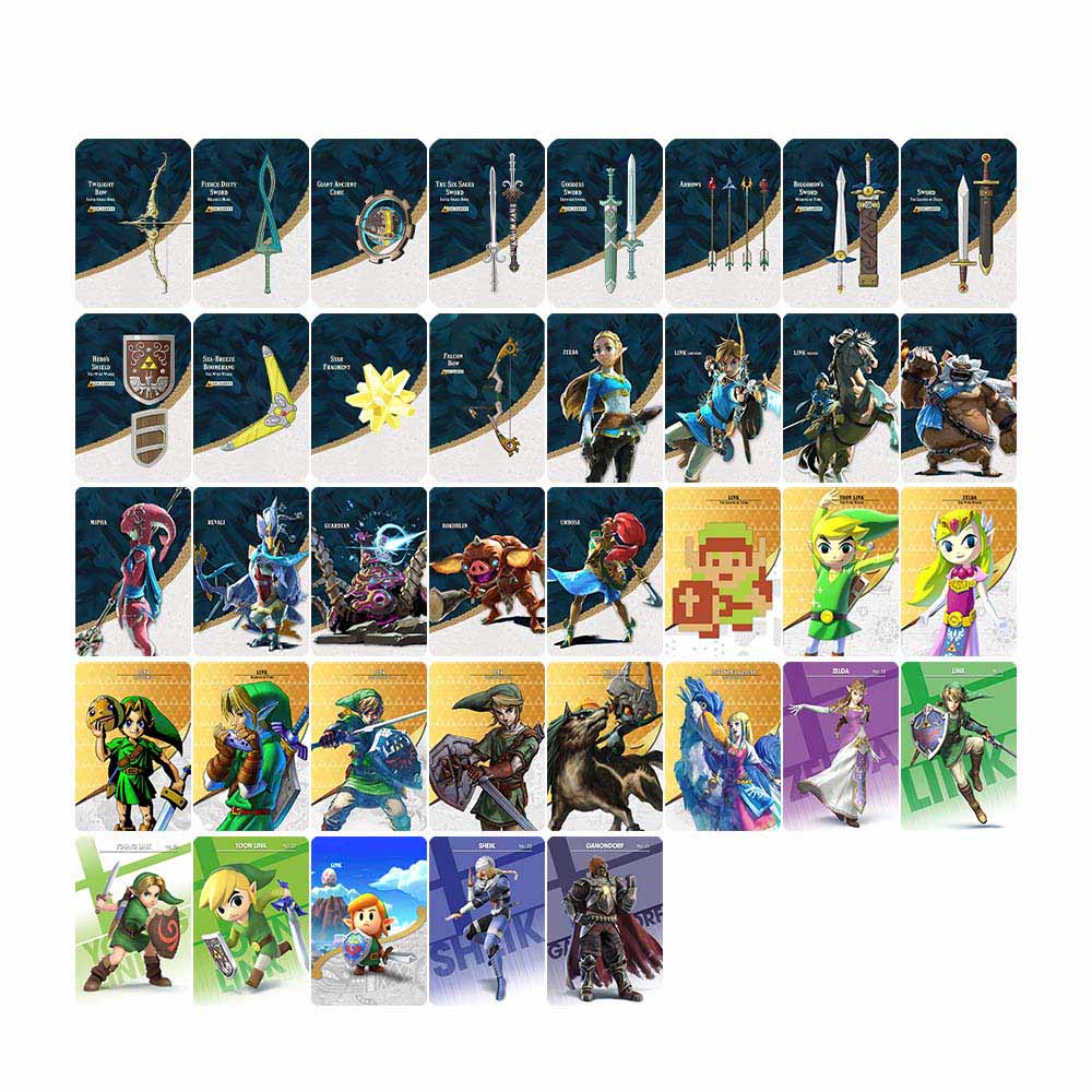37pcs The Legend of Zelda Breath of the Wild Amiibo BOTW amiibo