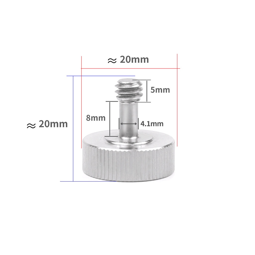 feichao-สกรูสเตนเลส-304-ปลดเร็ว-1-4-นิ้ว-1-4-20-สําหรับถ่ายภาพใต้น้ํา