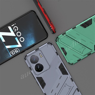 เคสโทรศัพท์มือถือ กันกระแทก พร้อมที่ตั้งวาง สไตล์พังก์ สําหรับ Vivo IQOO Z7 Z7x 5G IQOO Z 7 x IQOOZ7 IQOOZ7x iQOO Z7 Z7X 5G