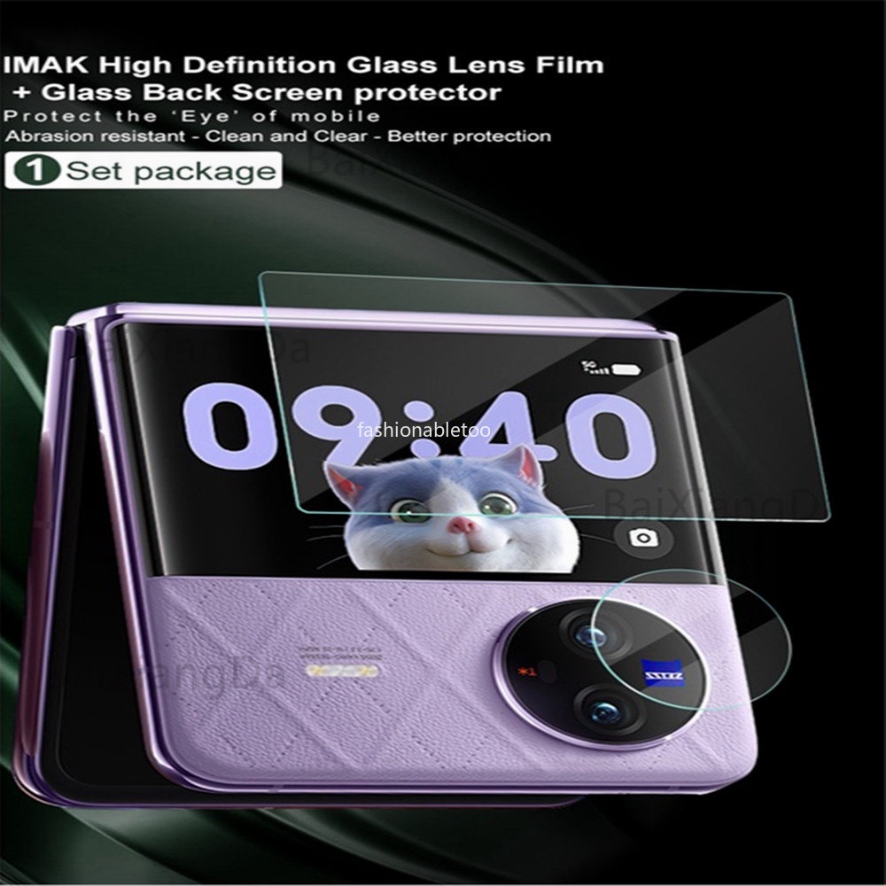 ฟิล์มกระจกนิรภัยกันรอยเลนส์กล้อง-3d-สําหรับ-vivo-x-flip-xflip-2023