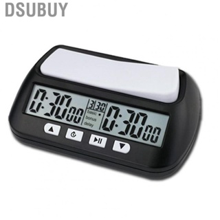 Dsubuy Chess Clock  Black ABS Shell YS 902 Timer Multifunction English Version for Outdoors