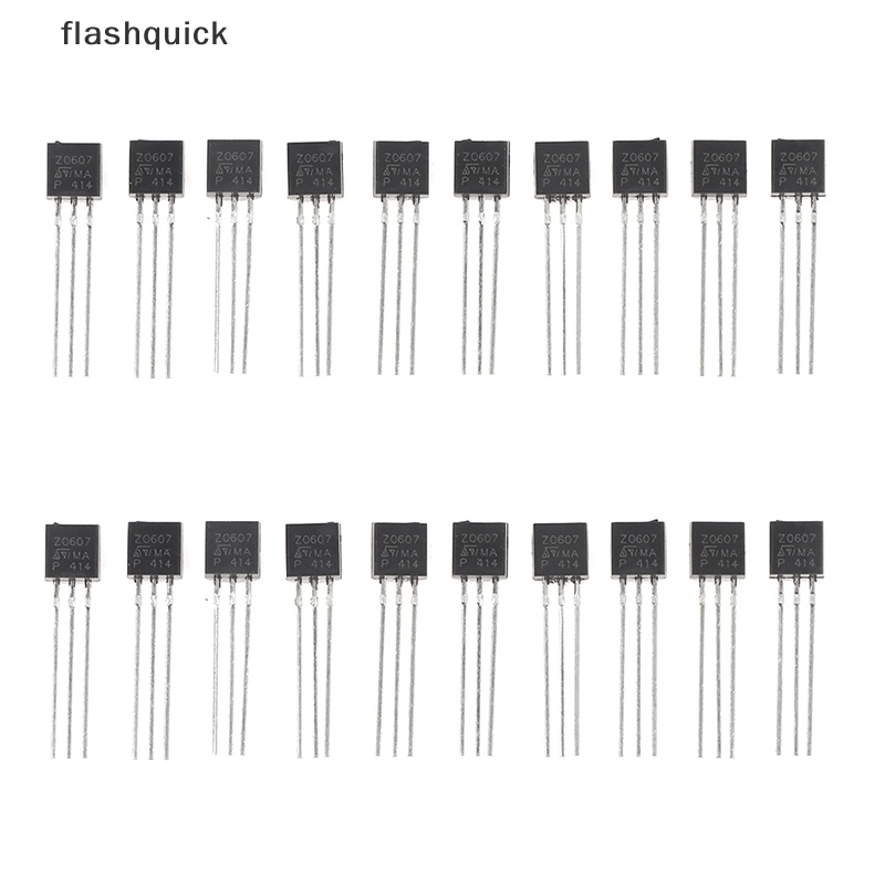 flashquick-ไตรแอคไทริสเตอร์-z0607-z0607ma-to-92-0-8a-600v-0-8-แอมป์-600-โวลต์-20-ชิ้น