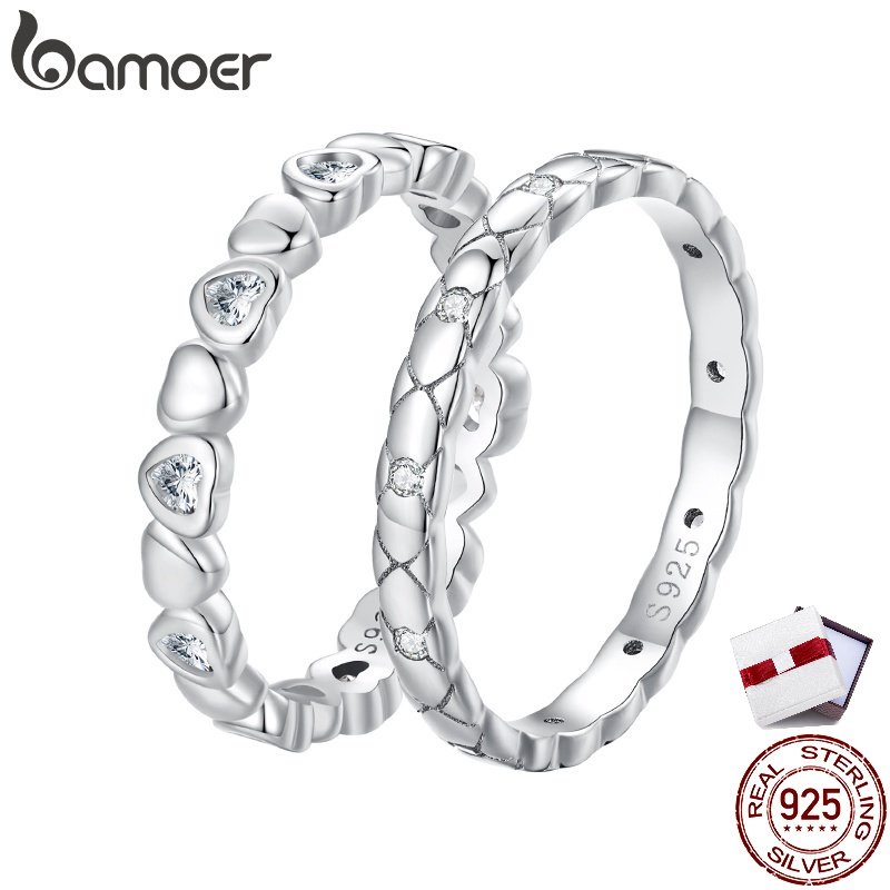 bamoer-แหวนเงินสเตอร์ลิง-925-รูปหัวใจ-เรียบง่าย-เครื่องประดับแฟชั่น-สําหรับผู้หญิง