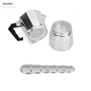 【DREAMLIFE】Spare Seal Gasket Filter Replacement for Moka Espresso Pots Fits 1 12 Cups Aluminum Material