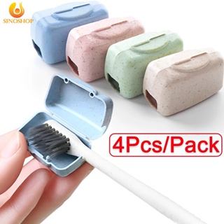 [Better For You] ฝาครอบแปรงสีฟัน PVC ป้องกันฝุ่น สุ่มสี ใช้ซ้ําได้ สําหรับเดินทาง