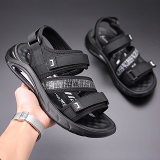 รองเท้ากีฬา Velcro Air Cushion ระบายอากาศได้ดี เหมาะกับเดินชายหาดกลางแจ้ง แฟชั่นฤดูร้อน สําหรับผู้ชาย 2023