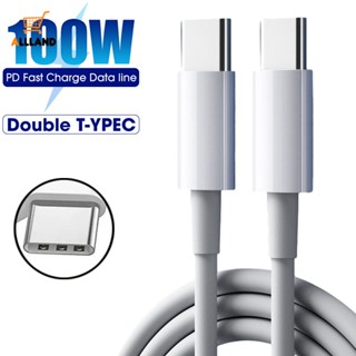 สายชาร์จโทรศัพท์มือถือ TypeC 100W PD แบบคู่ ชาร์จเร็ว อเนกประสงค์ สําหรับแล็ปท็อป แท็บเล็ต คอมพิวเตอร์ โทรศัพท์