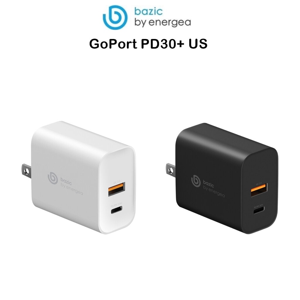 bazic-goport-pd30-us-chargers-หัวชาร์จadapterwall-charger-us-สำหรับ-อุปกรณ์ที่รอง-type-c-type-a