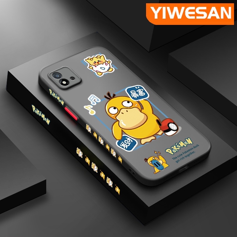 เคสซิลิโคนนิ่ม-แบบใส-ขอบสี่เหลี่ยม-ลายการ์ตูนโปเกม่อน-เป็ด-กันกระแทก-สําหรับ-realme-c20-c20a-c11-2021-narzo-50i