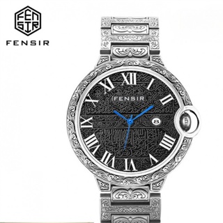 Fensir Brand นาฬิกาข้อมือควอตซ์แฟชั่น กันน้ํา สีบรอนซ์ มีปฏิทิน ของแท้ สําหรับผู้ชาย 2031