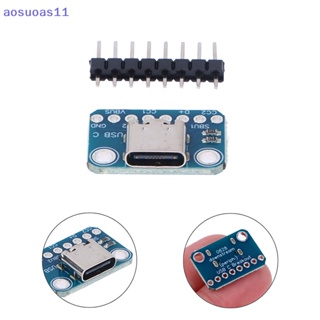 Aosuoas อะแดปเตอร์ซ็อกเก็ตเชื่อมต่อ USB 3.1 Type C 16 Pins Type-C ตัวเมีย เป็นสายบัดกรี และสายเคเบิล 16Pins รองรับบอร์ด PCB TH