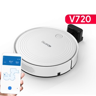 Isweep V720 Robotic Vacuum Cleaners หุ่นยนต์ดูดฝุ่นที่ชาร์จแบตอัตโนมัติ เครื่องดูดฝุ่นถู